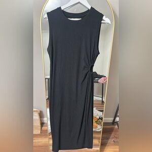 Abercrombie & Fitch Black Midi Dress